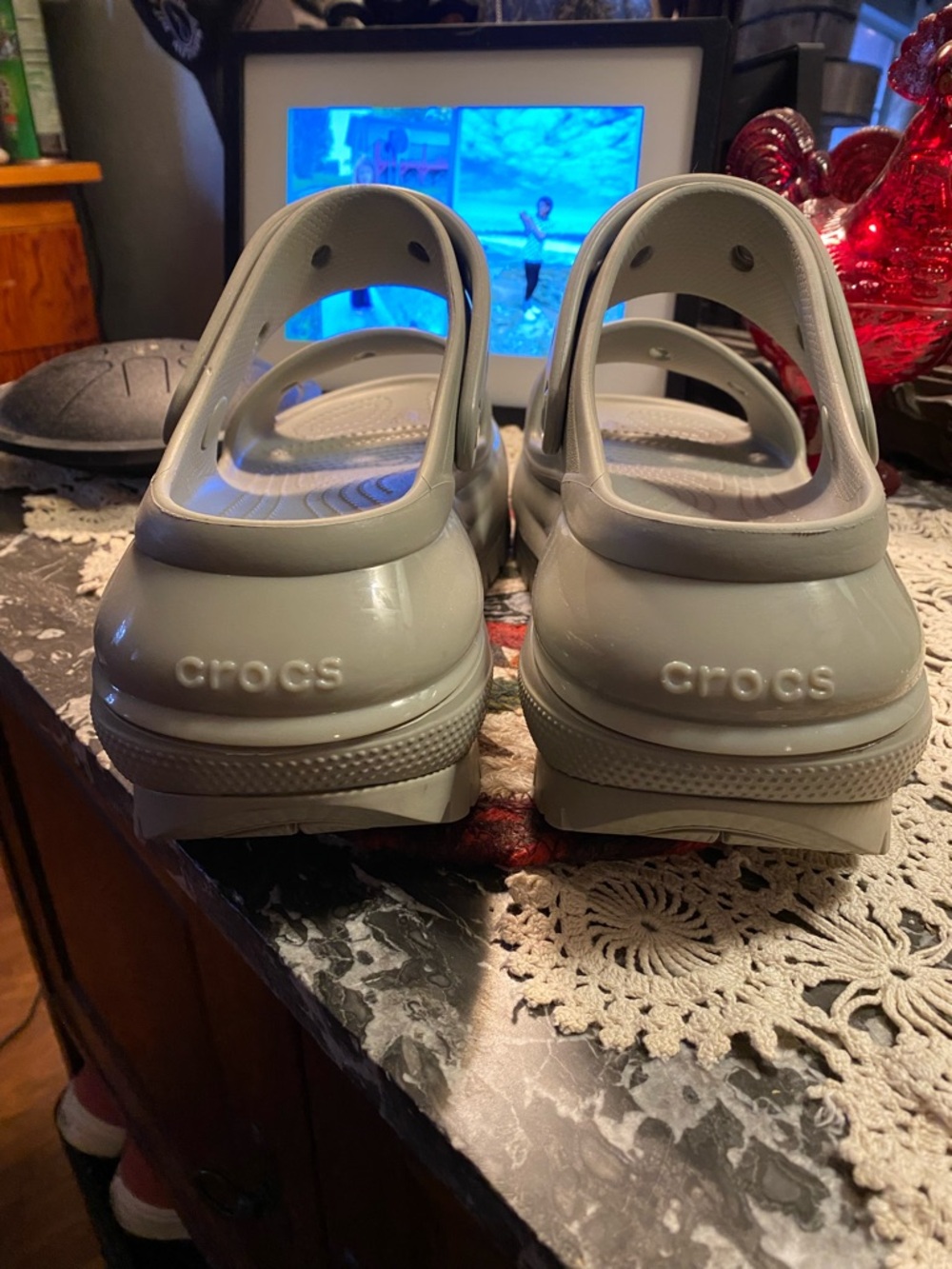 CROCS Classic Clog Sandals in Light Gray - Picture 2 of 8